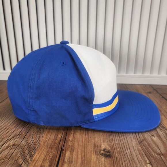 Mitchell Ness Golden State Warriors Snapback Hat Cap Blue White Retro NBA Sports - Picture 4 of 10